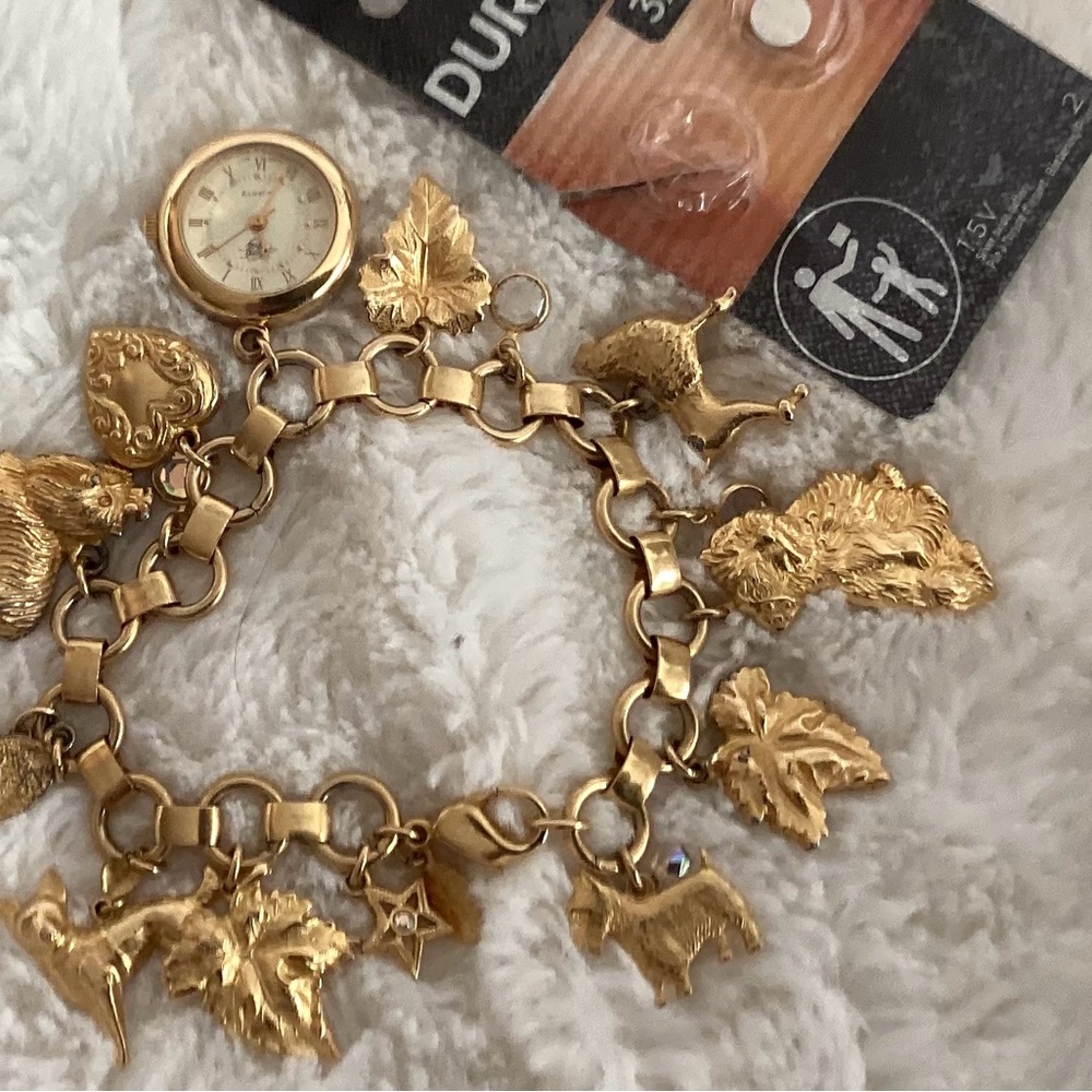 Kirks Folly Vintage 90’s Charm Bracelet & Watch - Picture 5 of 5